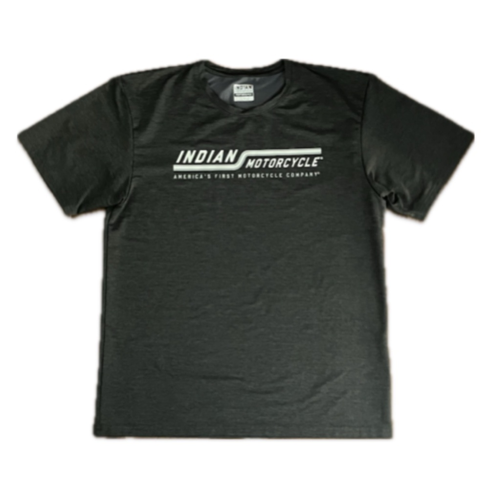 Indian Motorcycle Short Sleeve T-Shirt, Dark Gray, Size L